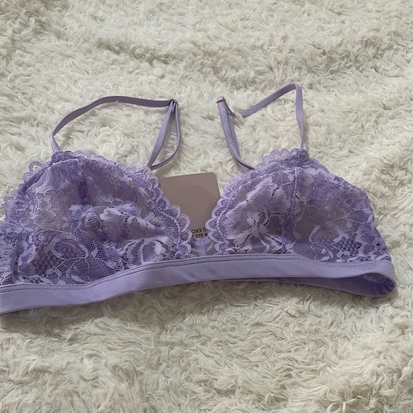 Savage X Fenty Purple Lace Bralette with Adjustable Straps - Picture 10 of 12